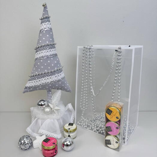 Подарочный набор елка и мед-суфле