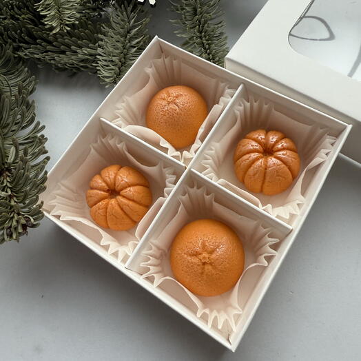 Новогодний мини комплимент шоколадные мандарины 🍊