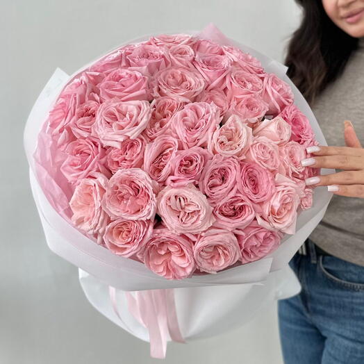 Букет "43 пионовидных роз Pink O Hara"