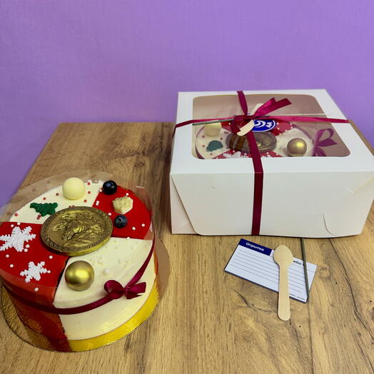 Limited edition тортик ассорти новый год бенто 4 начинки