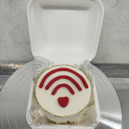 Бенто торт "Wi-Fi любви"