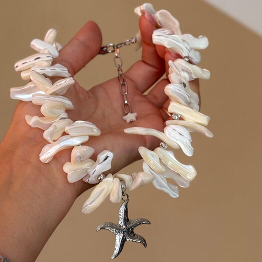 Колье из натурального перламутра «Ариэль»