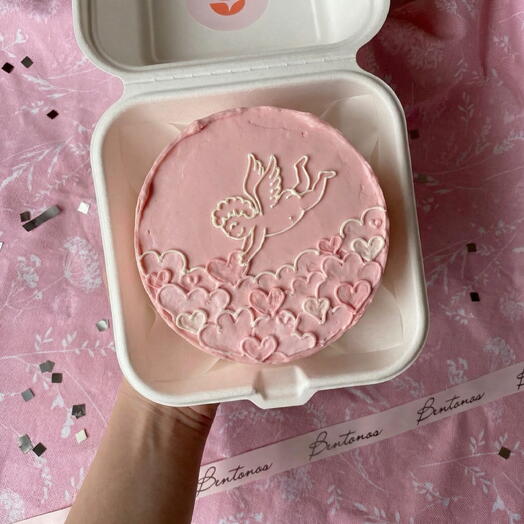 Бенто торт на День Святого Валентина облака сердечек, коллекция «14 февраля»