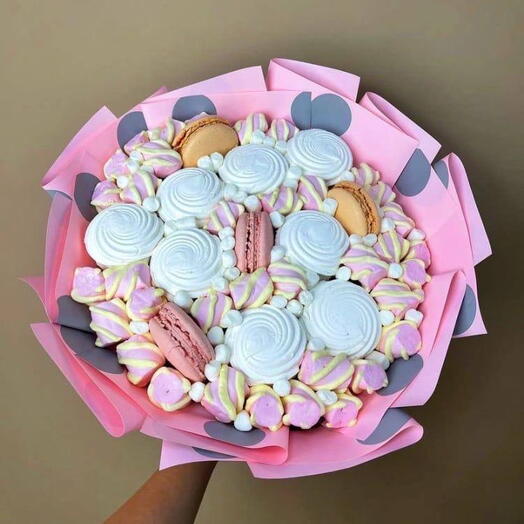 💘 Романтичный букет из зефира