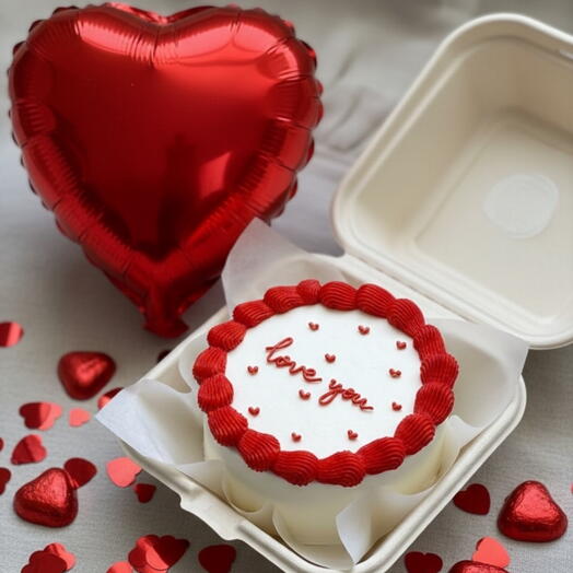 Бенто с надписью Love you♥️♥️♥️