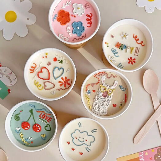 Торт в стакане Cake to go набор 6шт бенто в стакане