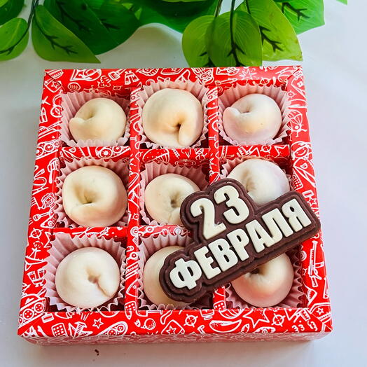 Пельмени из бельгийского шоколада с начинкой. Подарки 23 февраля