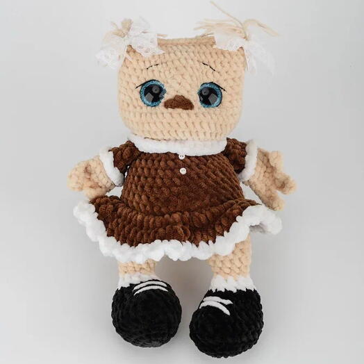 Игрушка ручной работы-СОВА УЧЕНИЦА