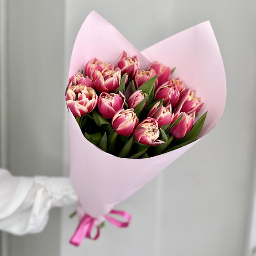 Пионовидные тюльпаны Колумбус 15шт