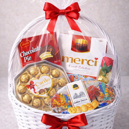 Подарочная корзина шоколада