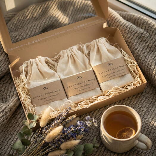 Подарочный набор «Цветы и фрукты»