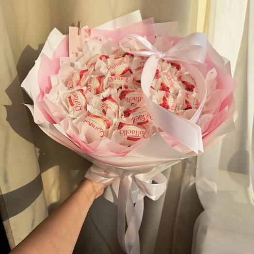 Сладкий букет 💖" Нежность в каждой конфете" маме,девушке,коллеге, бабушке