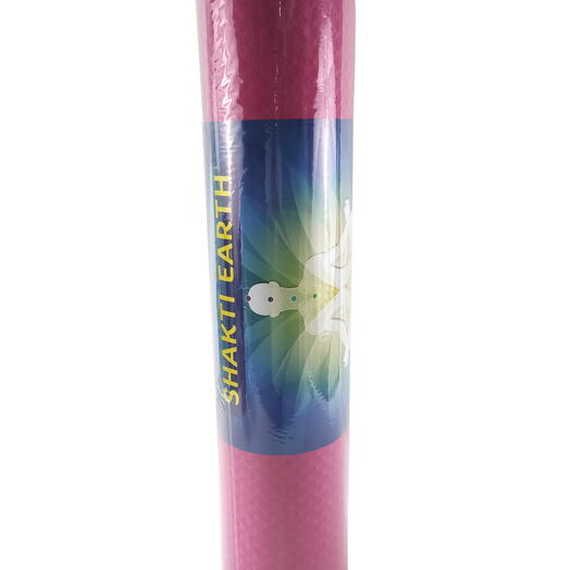 Коврик для йоги и фитнеса RamaYoga Шакти Earth, розовый, размер 185 х 60 см