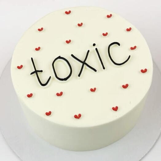 Торт на день рождения другу «Toxic»