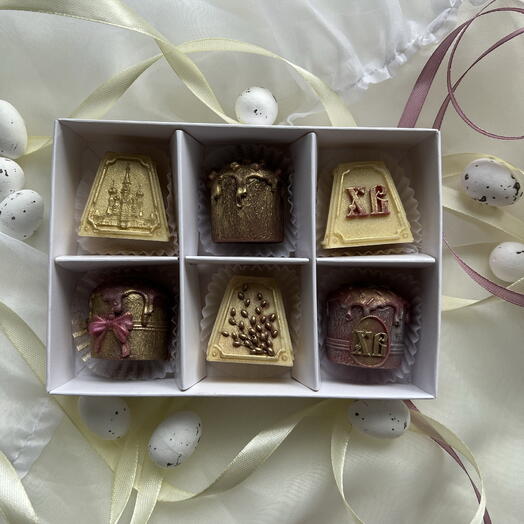 Конфеты на Пасху 6 шт 🐣🪺🍫