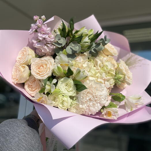 Букет нежный «Сливочный мусс»💕