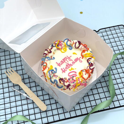 New! Бенто торт яркие искры Happy Birthday на День рождения