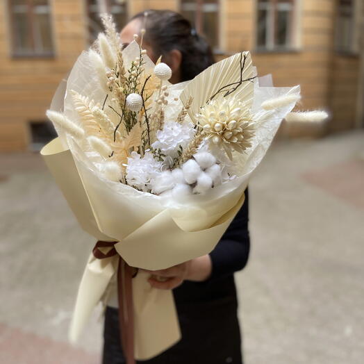 Букет «Пина Колада» из сухоцветов