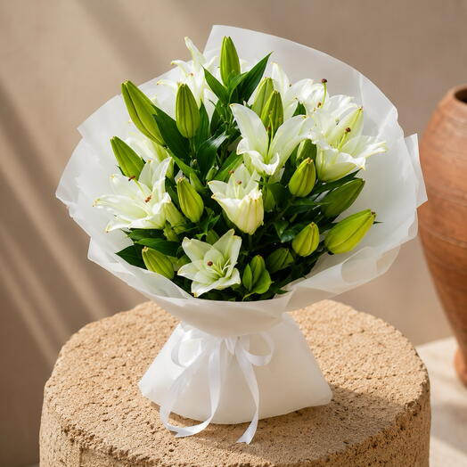White Lily Bouquet
