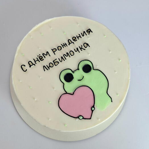 Бенто торт с лягушкой на день рождения