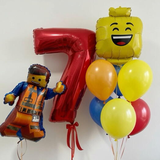 Набор шаров на день рождения LEGO
