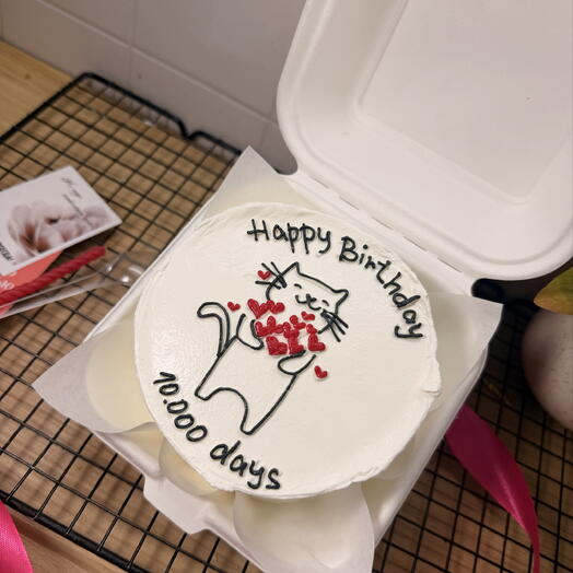 Бенто happy birthday с забавным котиком ️🔥