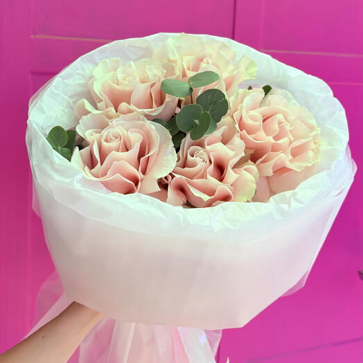 Французская Роза с эвкалиптом 🌸