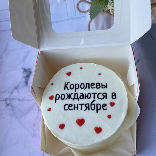 Бенто торт «королевы рождаются в сентябре