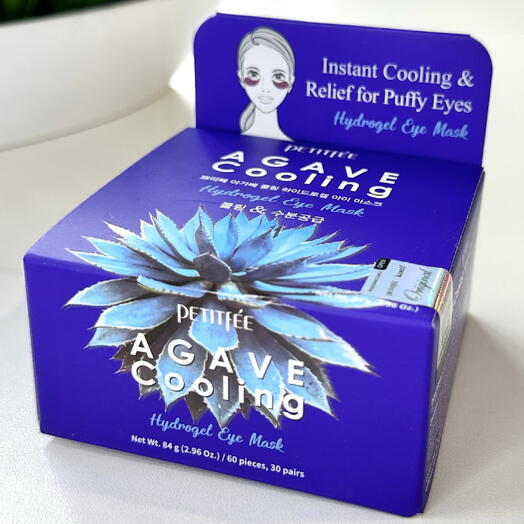Охлаждающие гидрогелевые патчи с экстрактом агавы и кофеином Petitfee Agave Cooling Hydrogel Eye Mask 