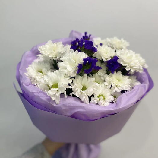 Хризантема и статица💜