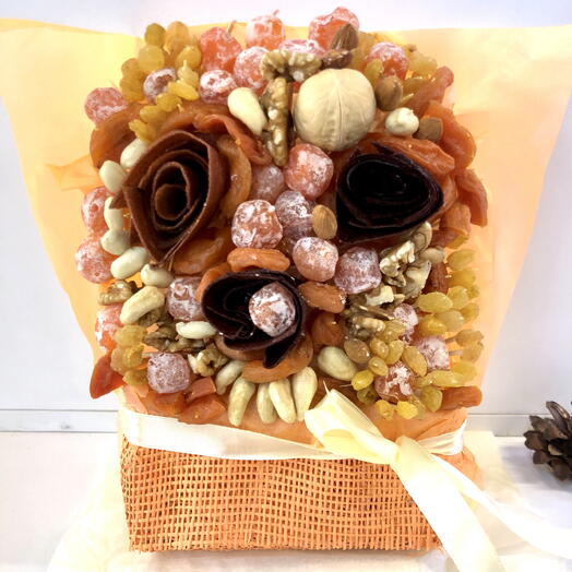 «Сладкий букет для души и чаепития»🌰🥜🍊️