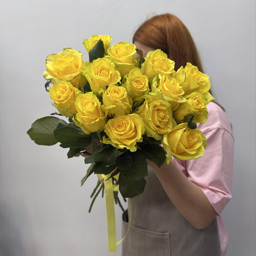 15 желтых роз Россия 💛
