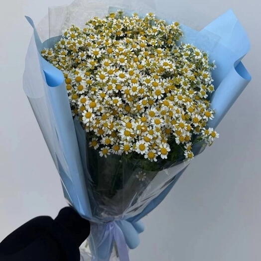 Детский букет из ромашек