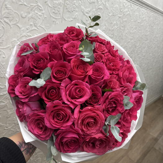 Букет из 37 эквадорских роз
