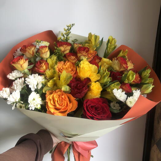 Букет в осенних оттенках 🌼