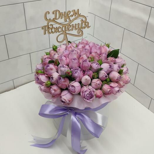 Bush rose peony-shaped