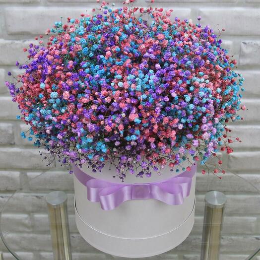 Box with flowers "Eternal bouquet"