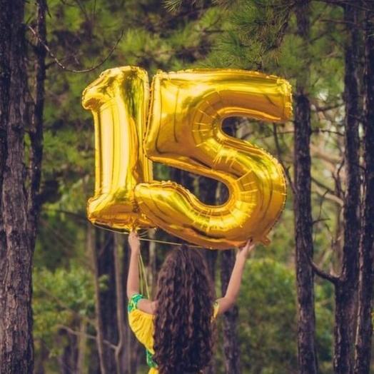 Фольгированные шары 15 - 1 метр