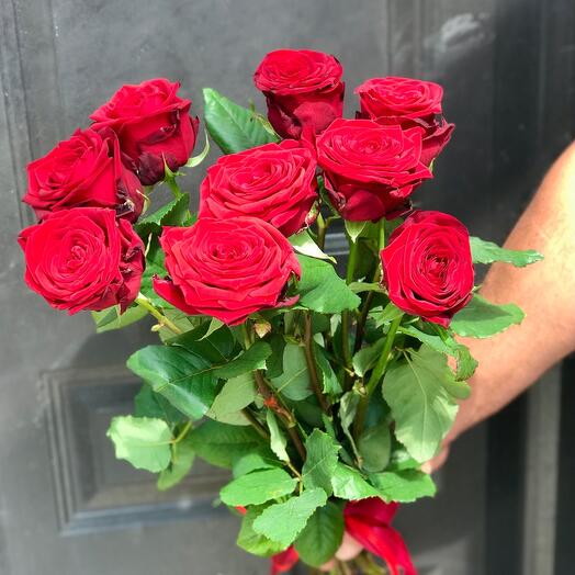 Red roses 9 pieces
