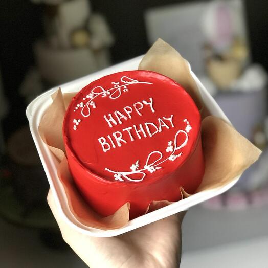 Бенто - торт С белыми веточками