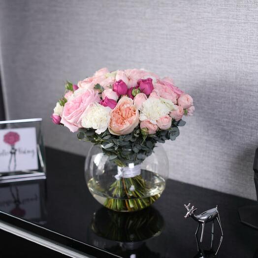 Bouquet "Arabelle" in a vase