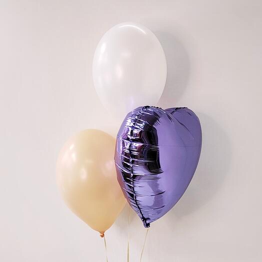 2 globos y 1 corazón
