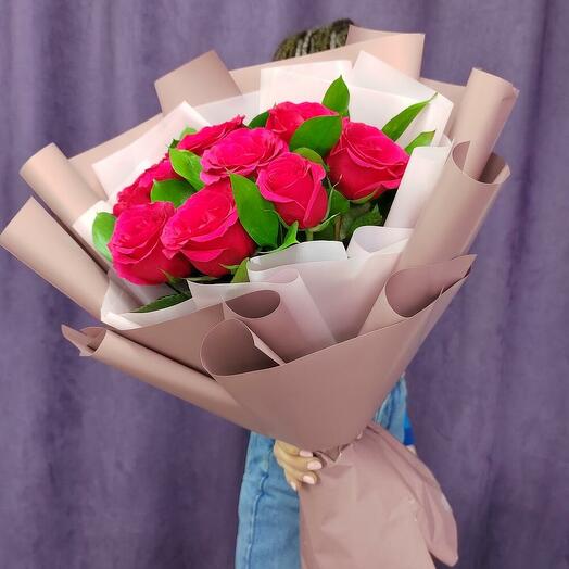 Crimson roses