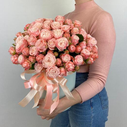Кустовые de las rosas en шляпной caja!