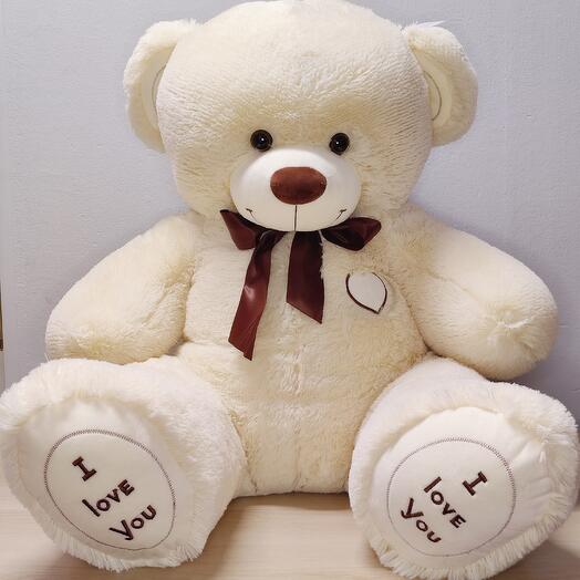Big teddy bear 135 cm milk Michel