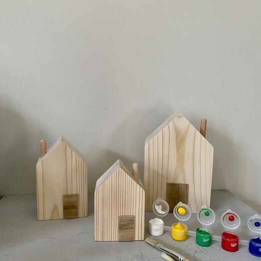 Juego de casas naturaleza 3 piezas
