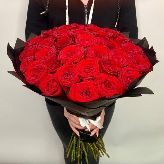 Bouquet of 51 red roses 60 cm