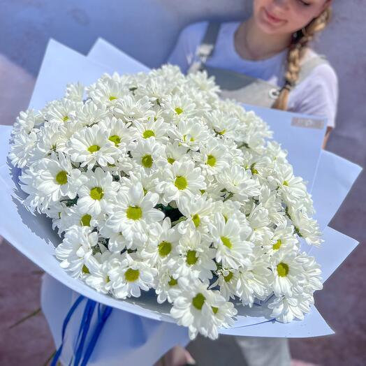 Большой букет из ромашек (хризантемы)