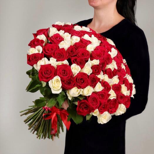 Микс из 151 розы 🌹