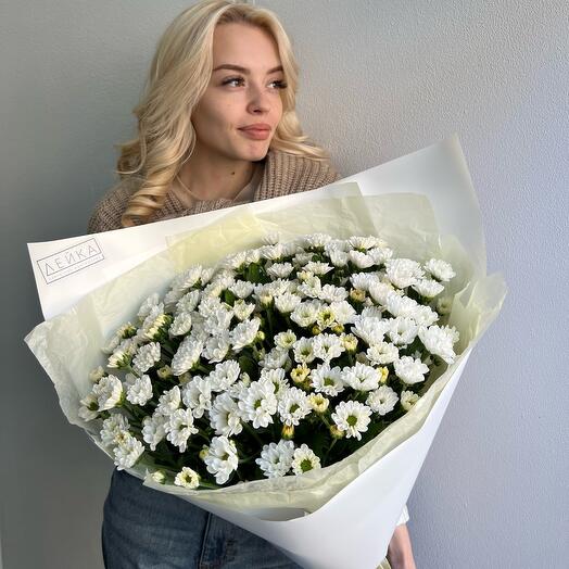 Букет из 15 ромашек (хризантма сантини)